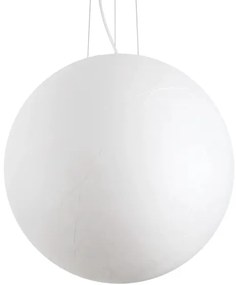 Lustră pe cablu Ideal Lux CARTA 1xE27/60W/230V d. 60 cm alb