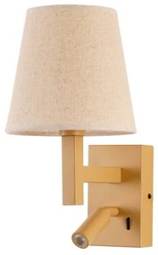 Lampă LED de perete Brilagi DEYA 1xE14/40W/230V + LED/3W in/auriu