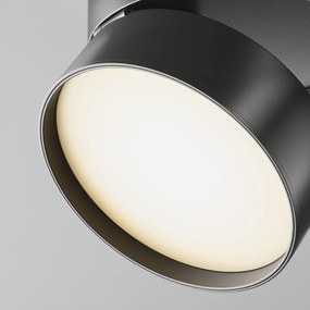 Spot LED, accesoriu pentru sinele monofazate Unity, Onda negru 18W 3000K