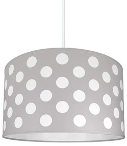 Lampa copii DOTS GREY 1xE27/60W/230V