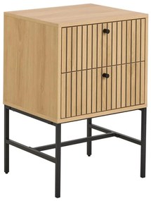 Noptieră OLIVIA cu sertare, stejar