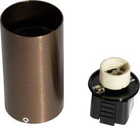 Spot modern bronz închis pentru sistem de șine monofazat GU10 50mm - Iconic Ruby Honey