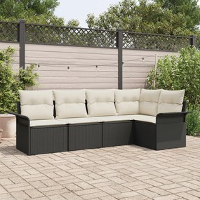 vidaXL Set de canapele pentru grădină 5 pcs 242.5 x 132.5 x 85 cm