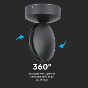 Aplică LED de exterior LED/7W/230V 3000K IP65 negru