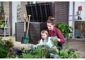 Cutie de depozitare pentru grădină maro din plastic Ontario – Keter