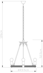 Globo 69029-6 - Lustră pe lanț ULLEU 6xE27/40W/230V