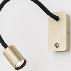 Aplica minimalista cu reader LED directionabil Kurt alama