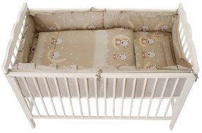 Lenjerie Bear On Moon Beige M2 4+1 piese 140x70