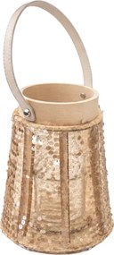 Lampa cu sclipici CONE GLAM 26 cm, natural