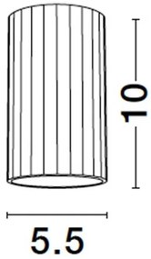 Spot aplicat design minimalist ASMARA negru