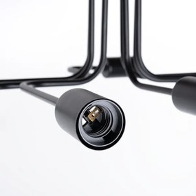 Lustră aplicată Sollux SL.1448 VECTOR 8xE27/15W/230V negru