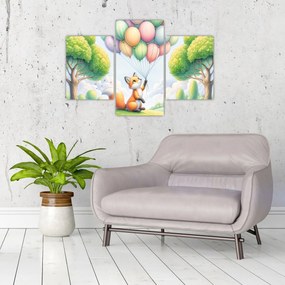 Tablou – Vulpe fericită (90x60 cm)