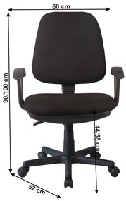 Scaun de birou Cully (negru). 1034655