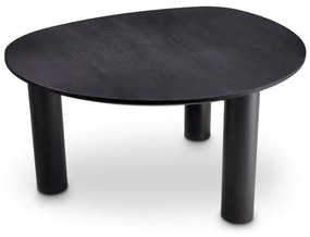 Masa dining moderna design LUX Lombardo negru 149x128cm