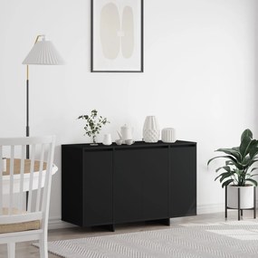 vidaXL Bufet Negru Negru Lemn prelucrat 120 x 41 x 75 cm Bufet Negru