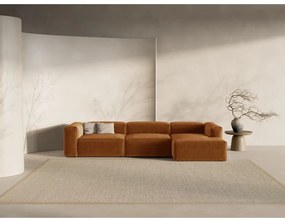 Colțar cărămiziu (cu colț pe partea dreaptă/cu șezlong) Bergamo – Cosmopolitan Design