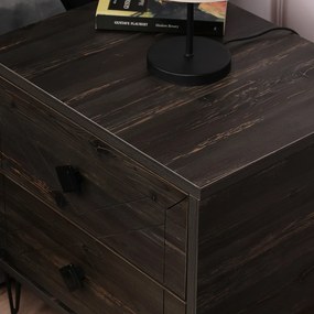 Măsuță de noptieră Luna Dark Brown