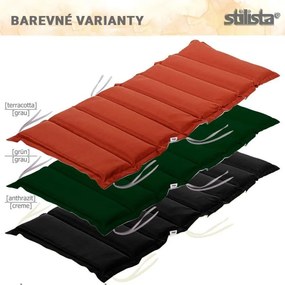 STILISTA Set de 2 perne pentru scaune, teracotă / gri