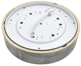 Brilagi - Plafonieră PINO, 2xE27/15W/230V, pin/argintiu, Ø 37,5 cm