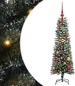 vidaXL Brad de Crăciun artificial Verde 120 cm PVC și Plastic și Oțel