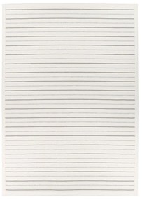 Covor reversibil cu model Narma Vao, 140 x 200 cm, alb