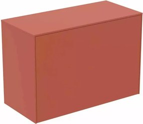 Dulap baza suspendat Ideal Standard Atelier Conca 1 sertar cu blat 80 cm rosu - oranj mat