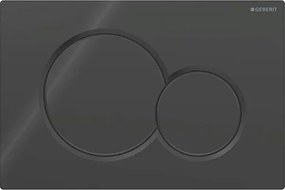 Geberit 115.770.DW.5 - Placă de acționare Sigma01 Round 24,6 x 16,4 cm, neagră