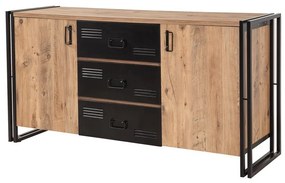 Comoda Cosmo Atlantic Pine și Negru