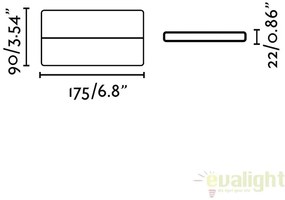 APLICA PERETE LED DE EXTERIOR ADAY-2 ALBA 70646