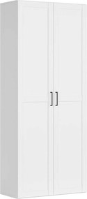 Dulap FLEX, alb, PAL, cu 2 usi, 100x45x240 cm