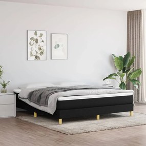 3120632 vidaXL Cadru de pat, negru, 180 x 200 cm, material textil