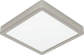 Eglo 901321 - Plafonieră LED FUEVA, 10,5W/230V, 2700/4000/6500K, 22x22 cm, crom