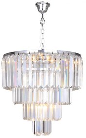 Lustra eleganta design deosebit AMEDEO, crom 17106/4+1-CHR ZL