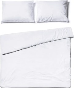 Lenjerie de pat din bumbac CALMORA albă Dimensiune lenjerie de pat: 2 buc 70 x 90 cm | 200 x 220 cm