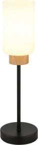 Veioza/ Lampa de masa metal si lemn ROWENA