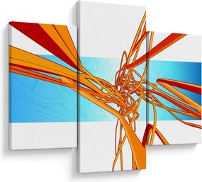 Tablou - Linii împletite, abstracție (90x60 cm)