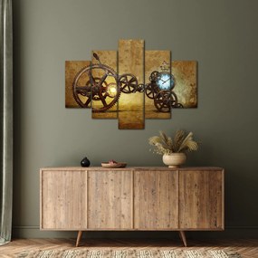 Tablou cu aparatele istorice ale ceasurilor (150x105 cm)