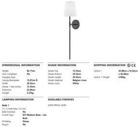 Aplica de perete design modern DEMI big, neagra