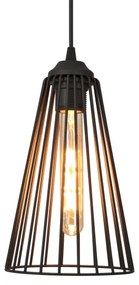 Lustră pe cablu TORRI 2xE27/15W/230V negru