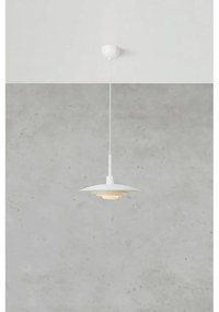 Lustră albă cu abajur din metal ø 35 cm Piny – Markslöjd