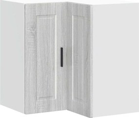 vidaXL Dulap de colț de bucătărie „Porto” gri Sonoma Lemn prelucrat
