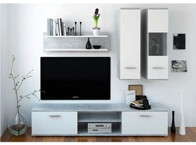 Mobilier pentru living, ciment alb, WAW NEW