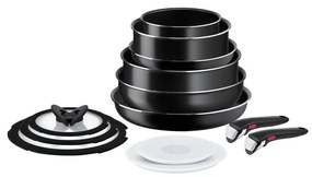 Set de vase de gătit Tefal 13 buc. INGENIO EASY COOK & CLEAN BLACK