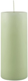 IB Laursen Lumanare coloana verde LIGHT GREEN 15 cm