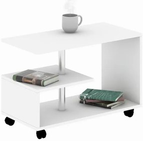 Măsuță de cafea KARANFIL 52,5x80 cm albă