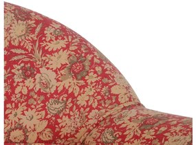 Fotoliu cu imprimeu floral, din stofa, Chambray