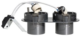 Spot integrat rotund, metal gri-antracit, GU10, 50 mm, 2 lumini - Installa