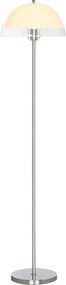 HOMCOM Lampă de Podea cu Abajur Dublu Strat pentru Living, Sufragerie, Dormitor, din Metal și Acrilic, Ø35x150 cm, Alb | Aosom Romania