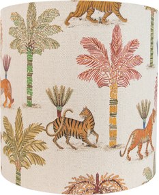 Abajur din material textil multicolor cu imprimeu animal 40/40/40