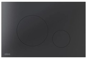 Clapeta de actionare Alca Flat TURN-BLACK negru mat